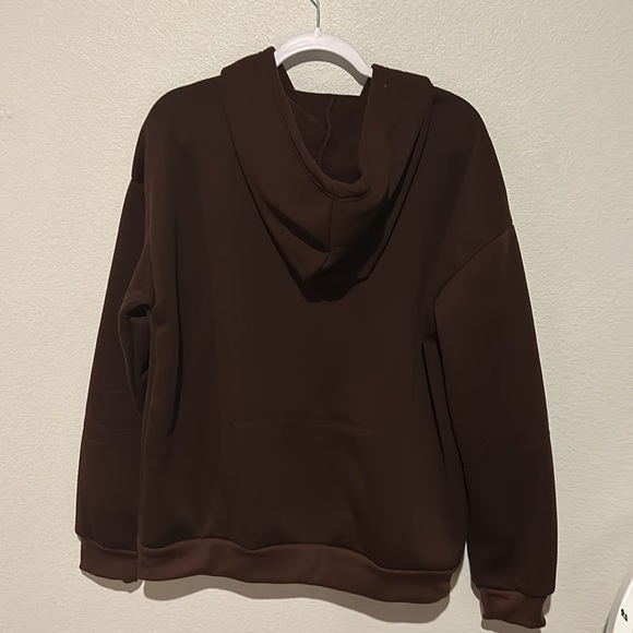 new brown butterfly desing sweter. never used - Picture 2 of 2